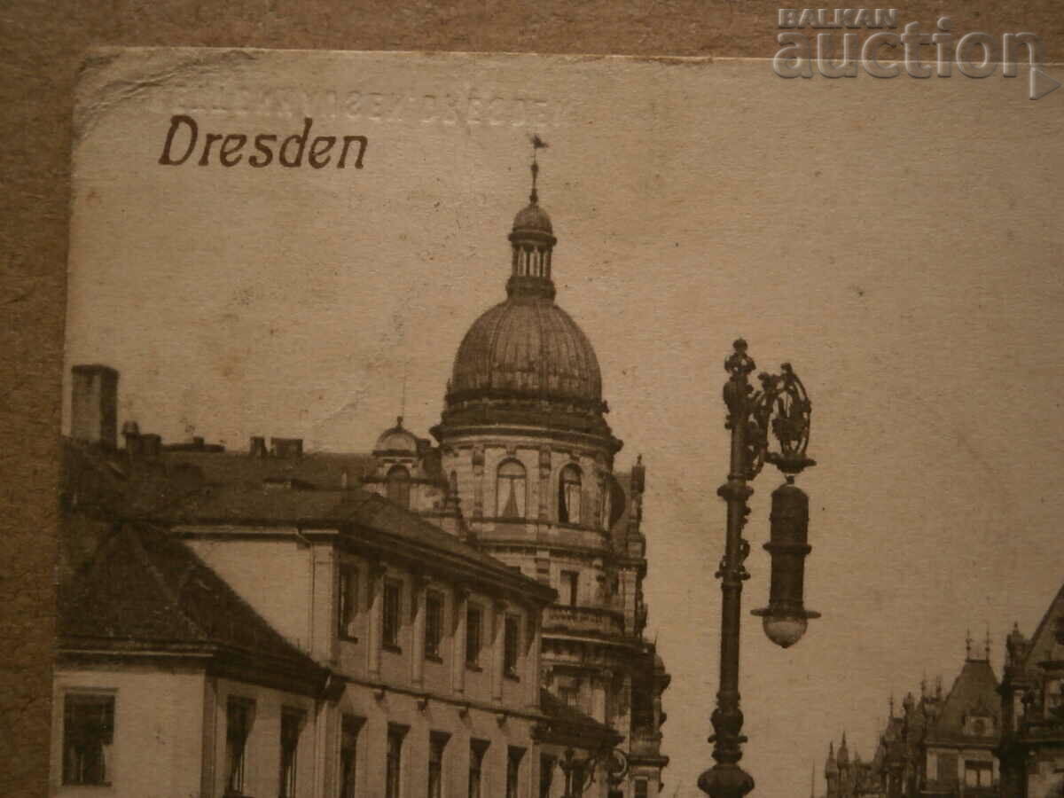Delivery of Dresden 1913 old card