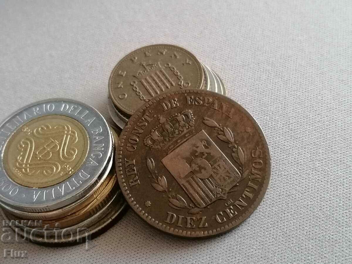 Monedă - Spania - 10 centimos | 1879