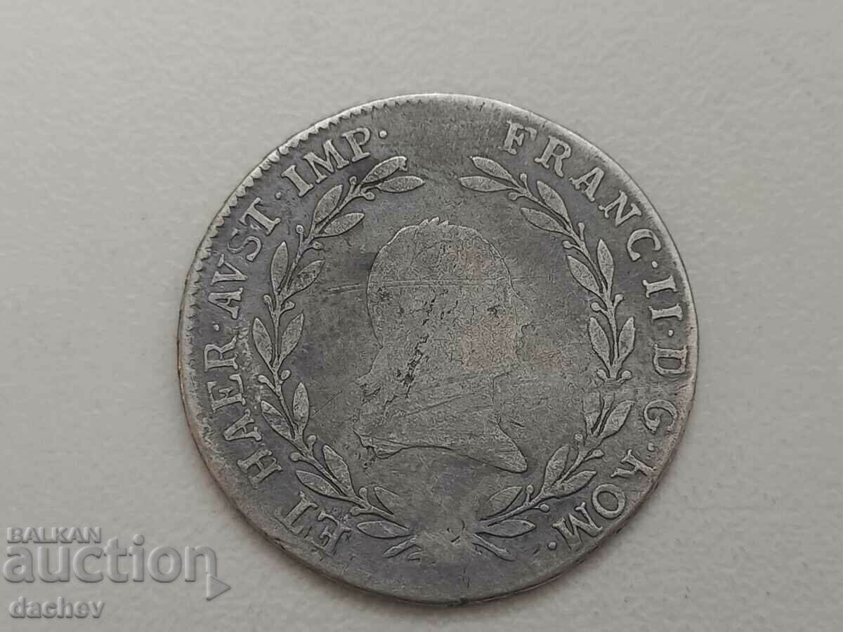 Rare Silver Coin Austria 20 Kreuzer Austria-Hungary 1806 with price 35.00 BGN | € 17.90 Rare Silver Coin Austria 20 Kreuzer Austria-Hungary 1806 with price 35.00 BGN | € 17.90