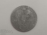 Рядка Сребърна Монета Австрия 20 кройцера Австроунгария 1806