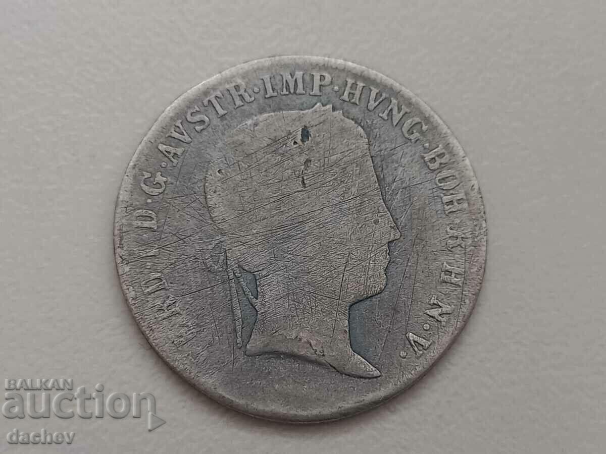 Monedă de argint rară Austria 20 Kreuzer Austro-Ungaria 1841 cu preț € 16.00 | 31.29 BGN