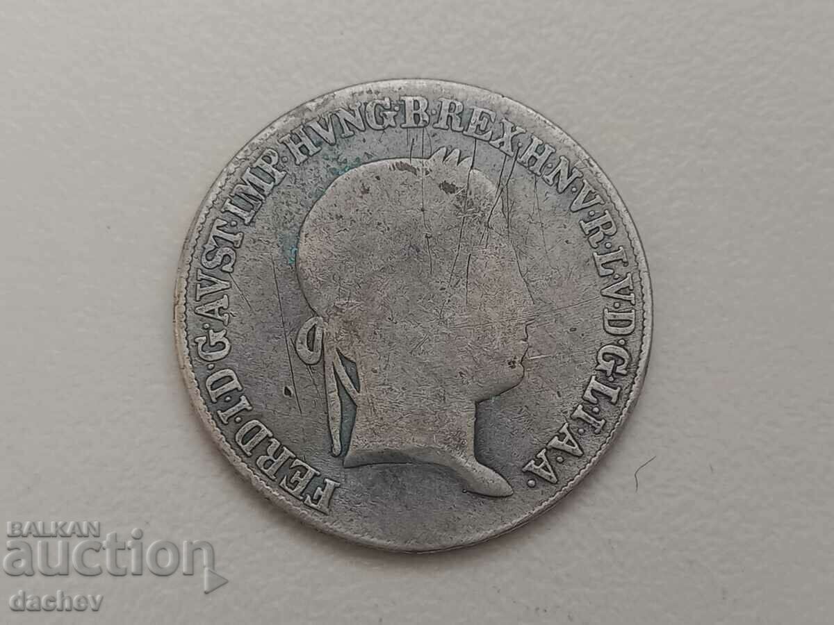 Rare Silver Coin Austria 20 Kreuzer Austria-Hungary 1845 with price 30.00 BGN | € 15.34 Rare Silver Coin Austria 20 Kreuzer Austria-Hungary 1845 with price 30.00 BGN | € 15.34