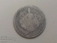 Σπάνιο ασημένιο νόμισμα Αυστρία 20 Kreuzer Αυστρία-Ουγγαρία 1845