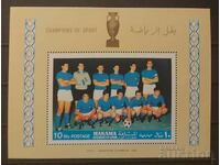 Manama 1968 Sports/Soccer/Italy Block MNH