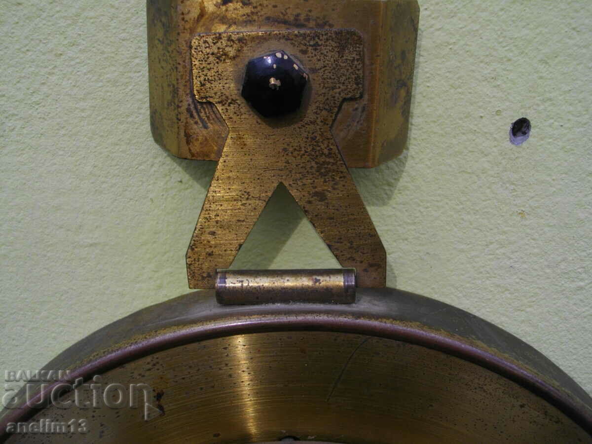 Auction COLLECTIBLE OLD WALL CLOCK GDR BRONZE UPG HALLE DDR Auction COLLECTIBLE OLD WALL CLOCK GDR BRONZE UPG HALLE DDR