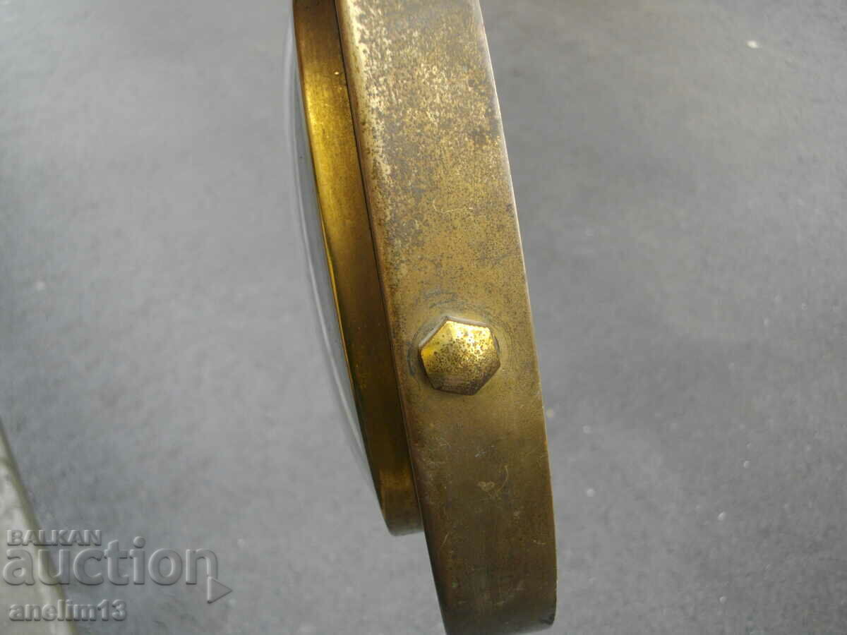 COLLECTIBLE OLD WALL CLOCK GDR BRONZE UPG HALLE DDR - 6 COLLECTIBLE OLD WALL CLOCK GDR BRONZE UPG HALLE DDR - 6