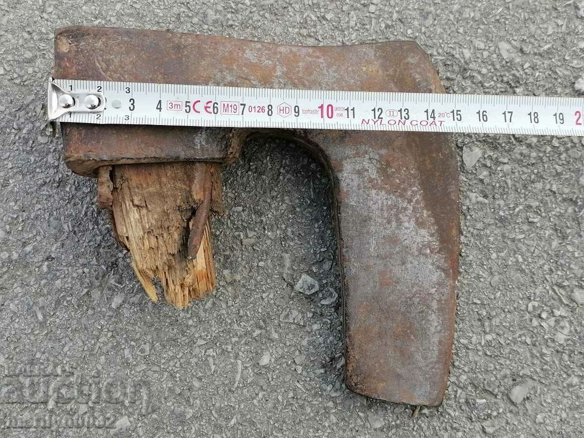 An old ax shaft tool wrought iron - 7 An old ax shaft tool wrought iron - 7