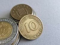 Монета - Германия - 10 пфенига | 1950г.; серия F