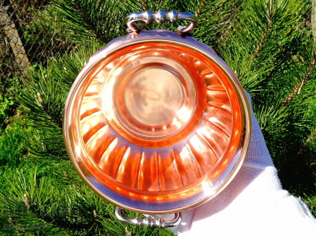 Copper pot, pure red copper, relief with price 79.00 BGN | € 40.39