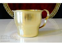 Brass cup 6 cm.