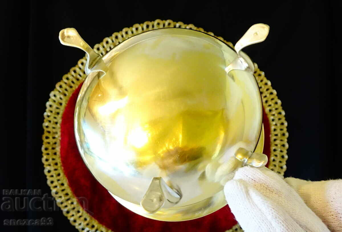 Pitcher, latte maker, sauce boat made of brass, marked - 6 Pitcher, latte maker, sauce boat made of brass, marked - 6