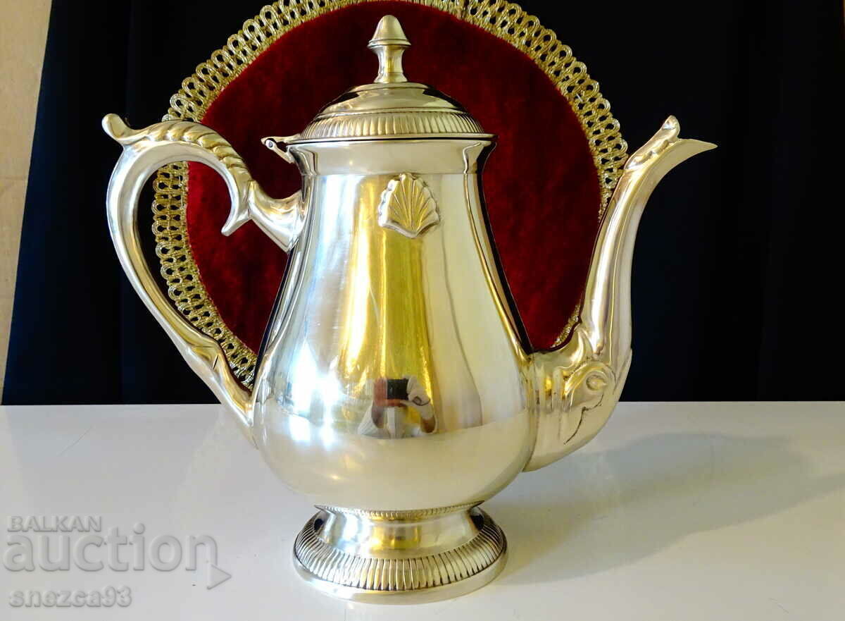 English kettle, teapot, solid bronze 930 gr English kettle, teapot, solid bronze 930 gr