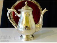 English jug, teapot, nickel silver 930 g.