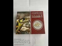 1 oz argint „Proof” Anul șarpelui 2013 - placat cu aur