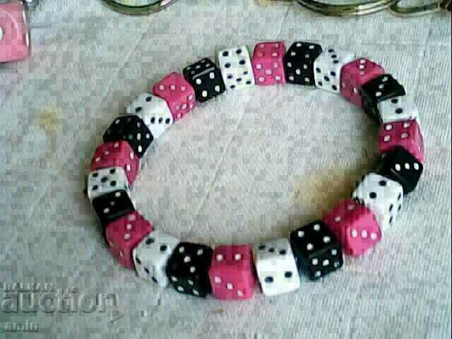 beautiful dice necklace and bracelet with price 10.00 BGN | € 5.11 beautiful dice necklace and bracelet with price 10.00 BGN | € 5.11