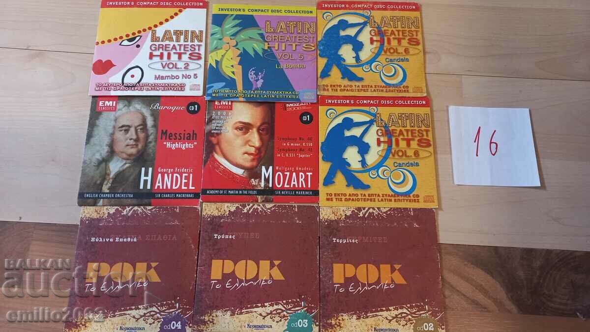 CD audio - lot 9 buc. 16