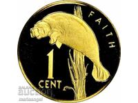Guyana 1 cent 1978 mint 5044 pcs UNC PROOF Rare