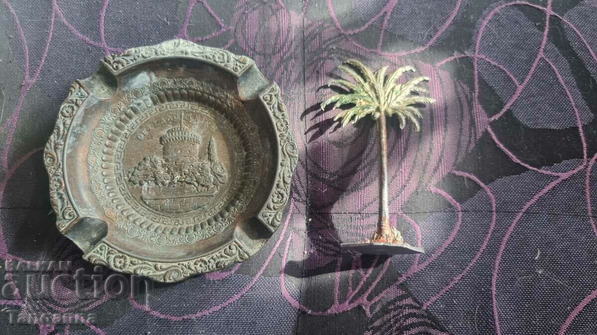 Ashtray and palm tree