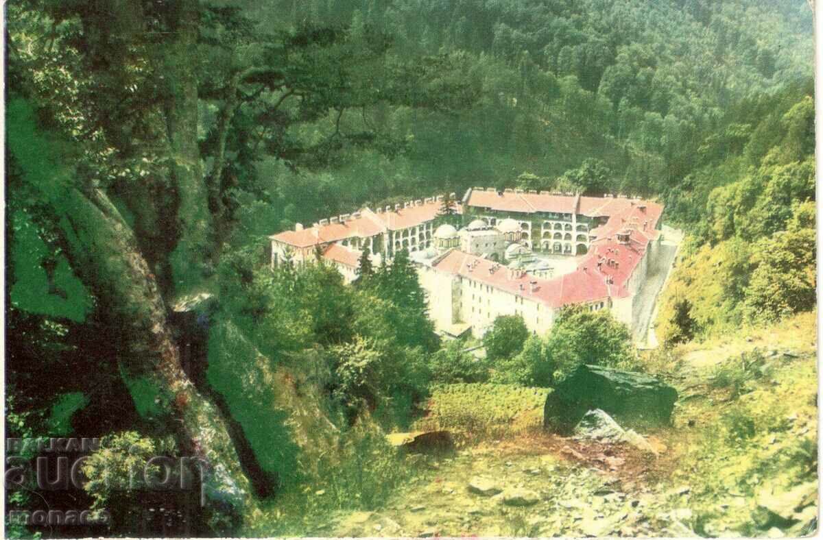 Стара картичка - Рилски манастир - Общ изглед