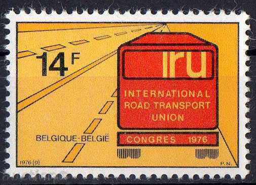 1976. Belgium. 15 Road Union Congress, Road Transport.