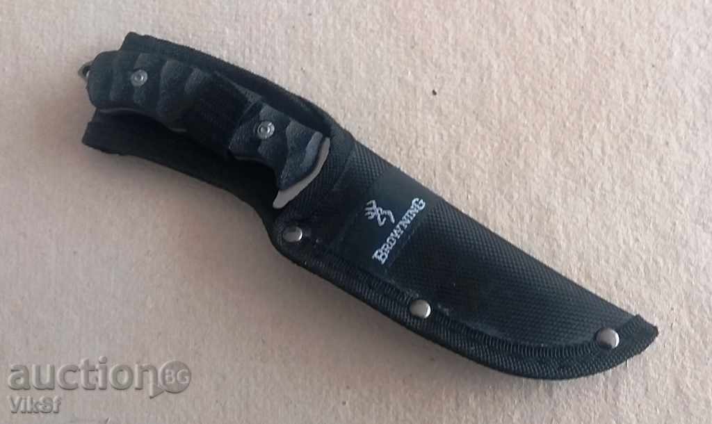 Great hunting knife with browning Tanto Blade 115x230 with price 21.50 BGN | € 10.99 Great hunting knife with browning Tanto Blade 115x230 with price 21.50 BGN | € 10.99