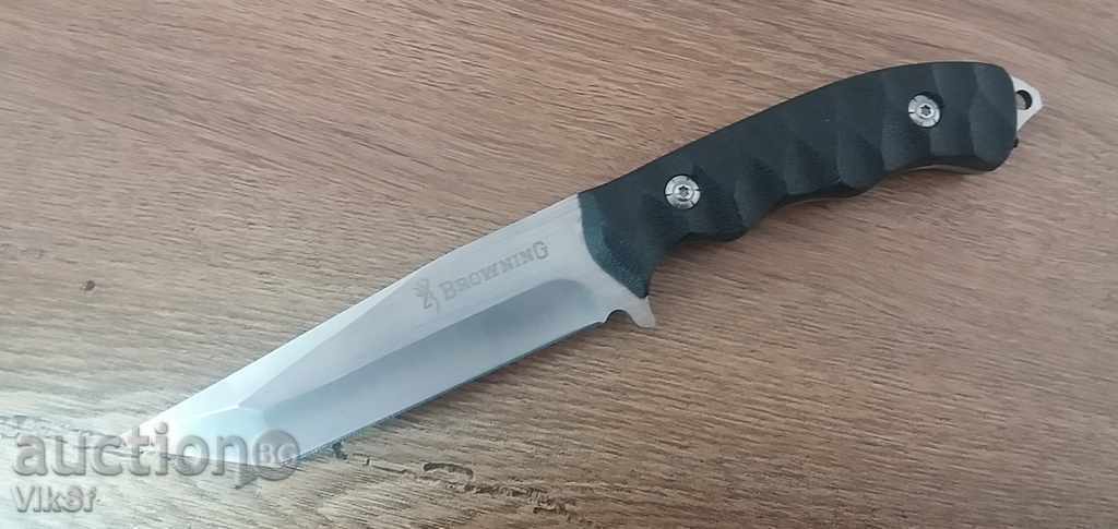 Great hunting knife with browning Tanto Blade 115x230 - 5 Great hunting knife with browning Tanto Blade 115x230 - 5