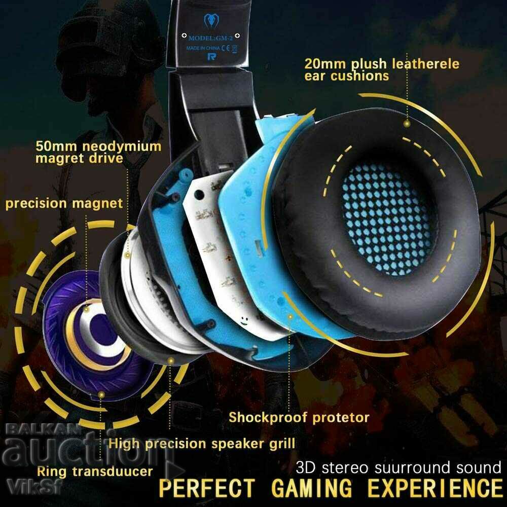 Delivery of Gaming headset Kotion Each G2000, with microphone and backlight Delivery of Gaming headset Kotion Each G2000, with microphone and backlight