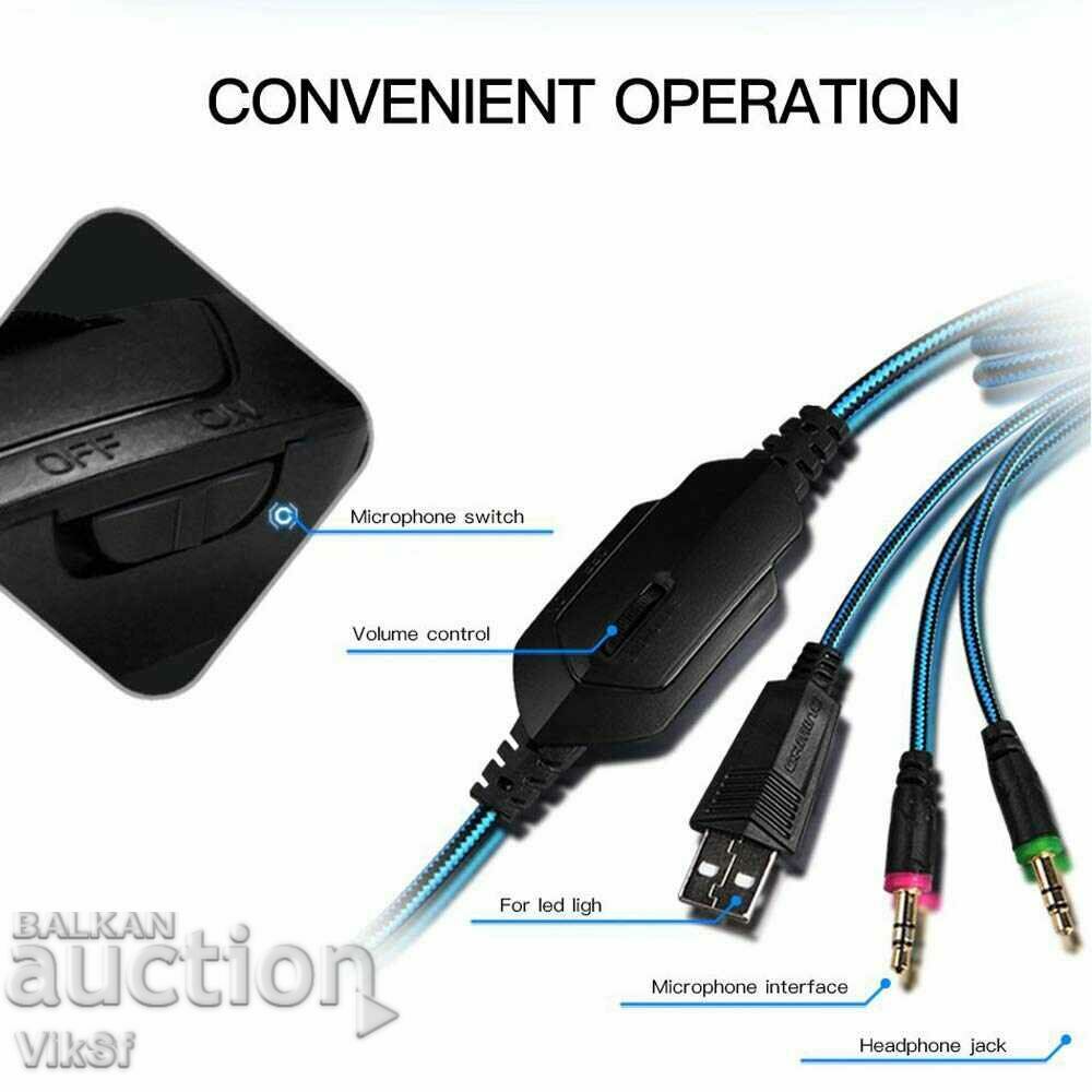 Gaming headset Kotion Each G2000, with microphone and backlight - 5 Gaming headset Kotion Each G2000, with microphone and backlight - 5