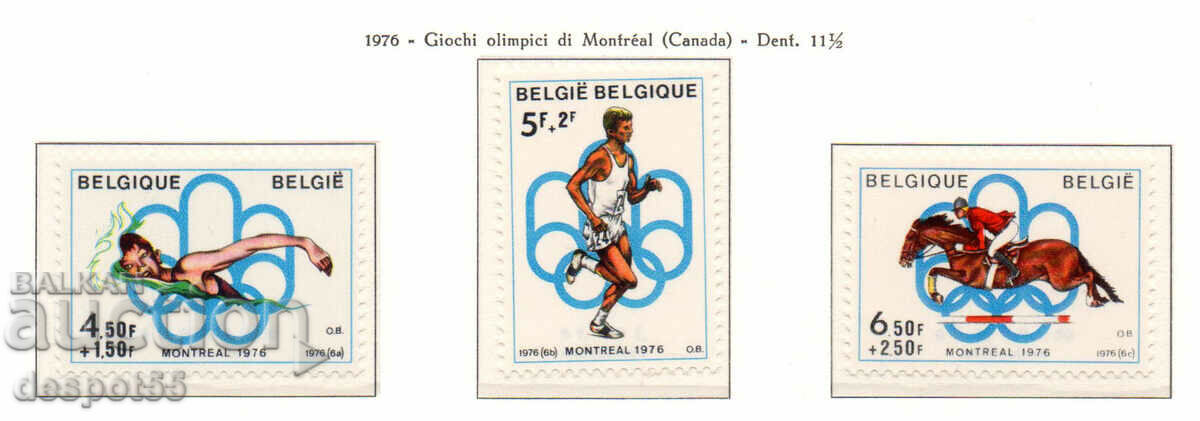 1976. Βέλγιο. Ολυμπιακοί Αγώνες - Μόντρεαλ, Καναδάς.