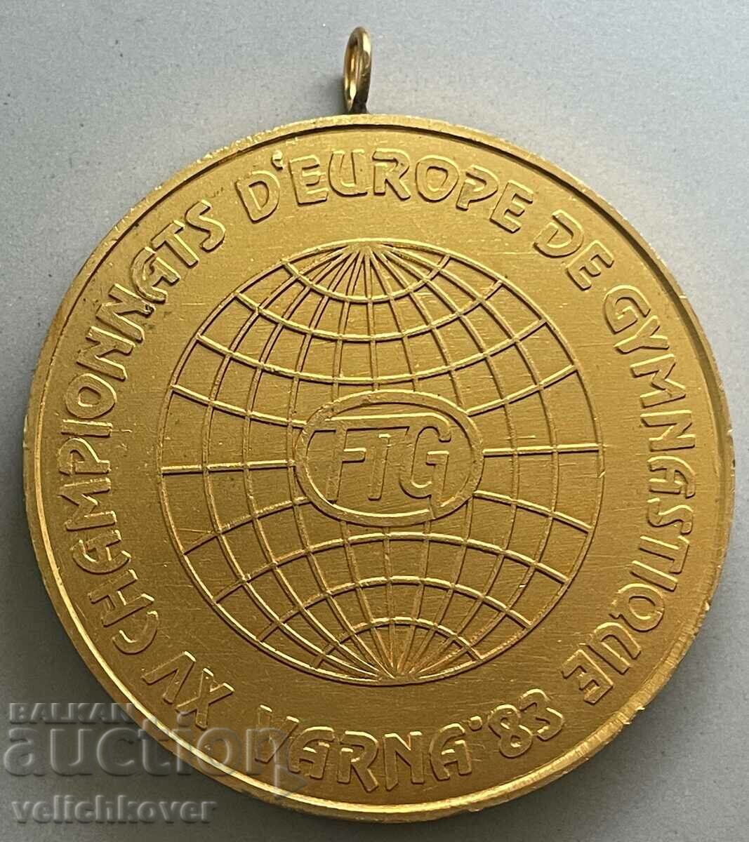 34587 Bulgaria gold medal European Championship Gymnastics with price 50.00 BGN | € 25.56 34587 Bulgaria gold medal European Championship Gymnastics with price 50.00 BGN | € 25.56