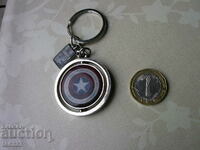 The falcon winter soldier Marvel keychain