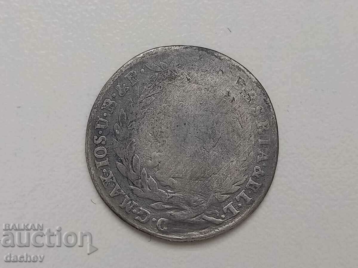 Rare Silver Coin Austria 10 Kreuzer Austria-Hungary 1757 with price 27.00 BGN | € 13.80 Rare Silver Coin Austria 10 Kreuzer Austria-Hungary 1757 with price 27.00 BGN | € 13.80