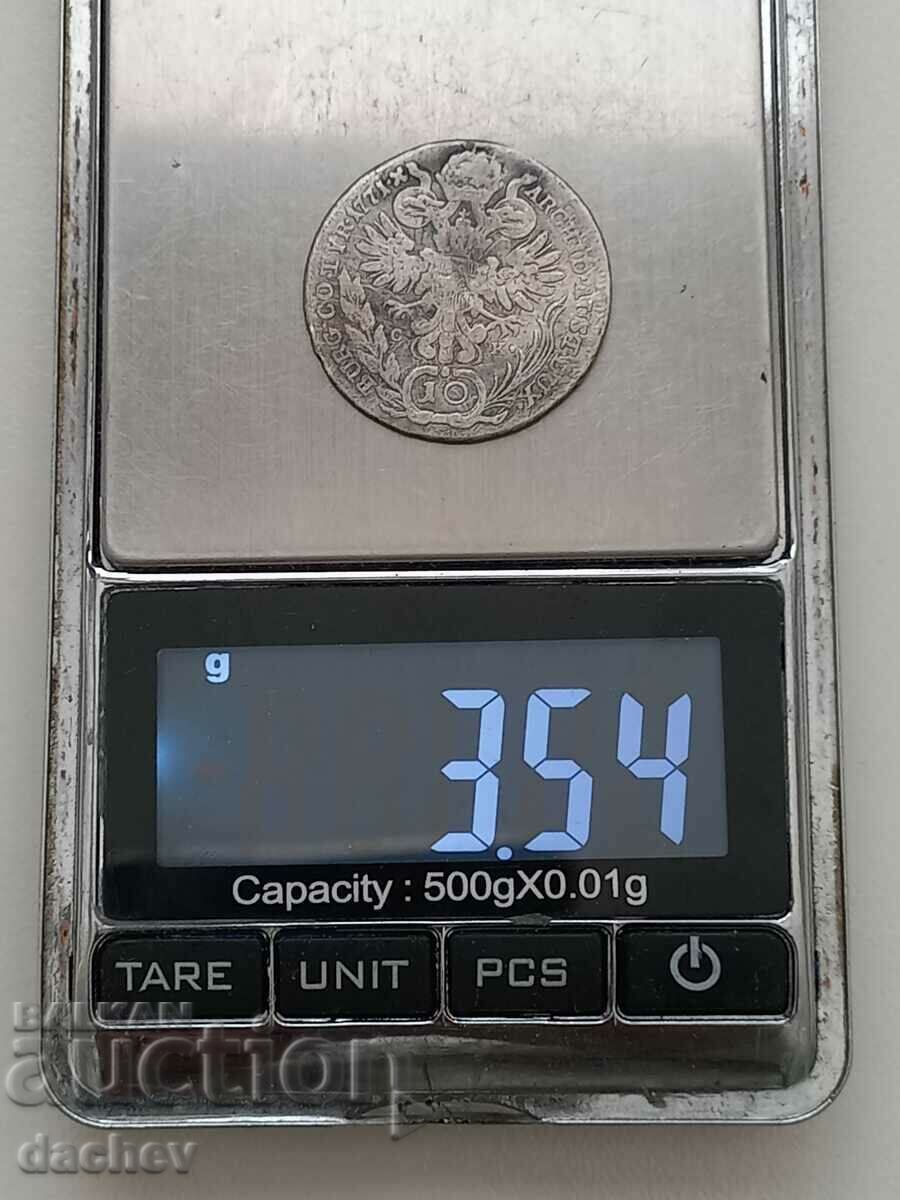 Delivery of Rare Silver Coin Austria 10 Kreuzer Austria-Hungary 1771 Delivery of Rare Silver Coin Austria 10 Kreuzer Austria-Hungary 1771