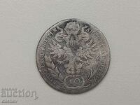 Monedă de argint rară Austria 10 Kreuzer Austro-Ungaria 1771