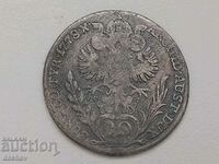 Рядка Сребърна Монета Австрия 20 кройцера Австроунгария 1778