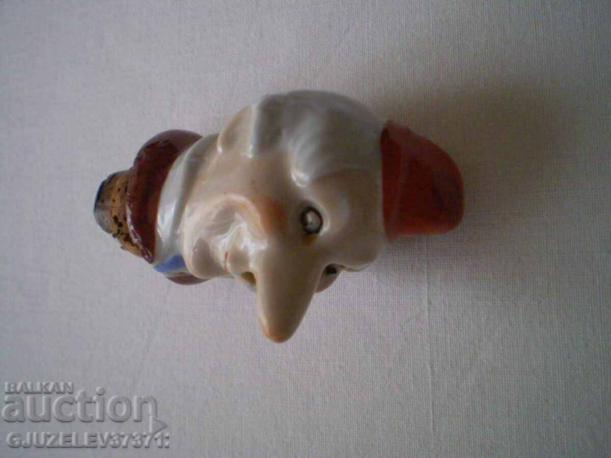 Delivery of German Porcelain Figurine Merry Male Head Corkscrew Delivery of German Porcelain Figurine Merry Male Head Corkscrew