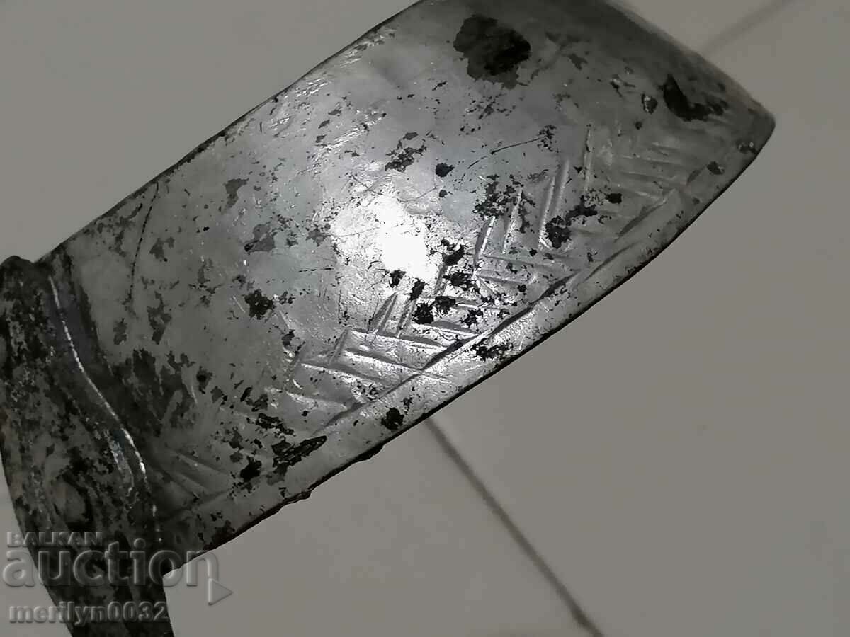 Old copper ladle, copper copper pot, pit, kishkil cap - 7