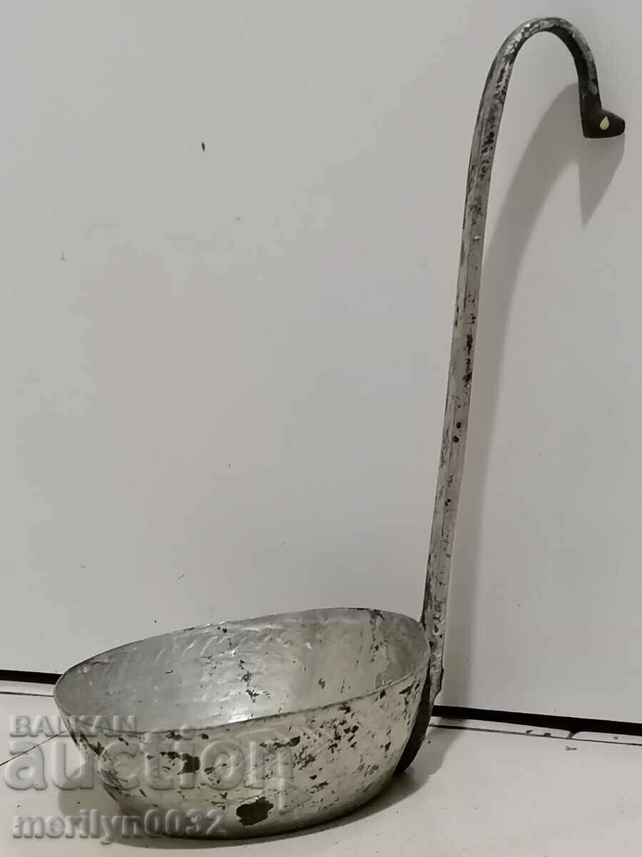 Old copper ladle, copper copper pot, pit, kishkil cap