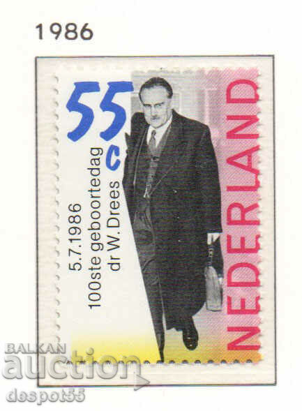 1986. Ολλανδία. 100 χρόνια από τη γέννηση του William Dries.