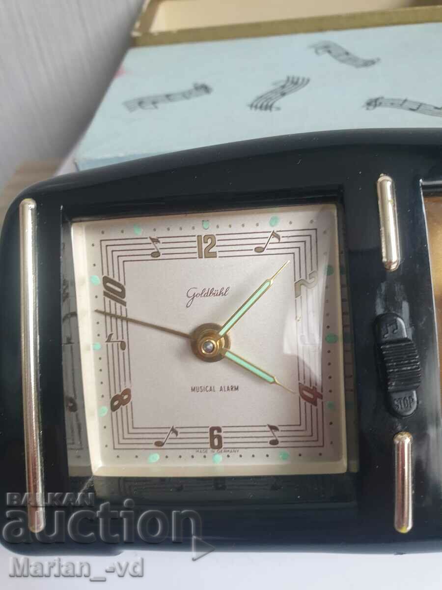 Ξυπνητήρι Παλιά Γερμανική Goldbuhl Μπαλαρίνα Βακελίτη με τιμή 300.00 BGN | € 153.39