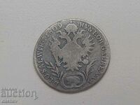 Рядка Сребърна Монета Австрия 20 кройцера Австроунгария 1809