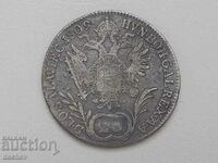 Monedă de argint rară Austria 20 Kreuzer Austro-Ungaria 1809