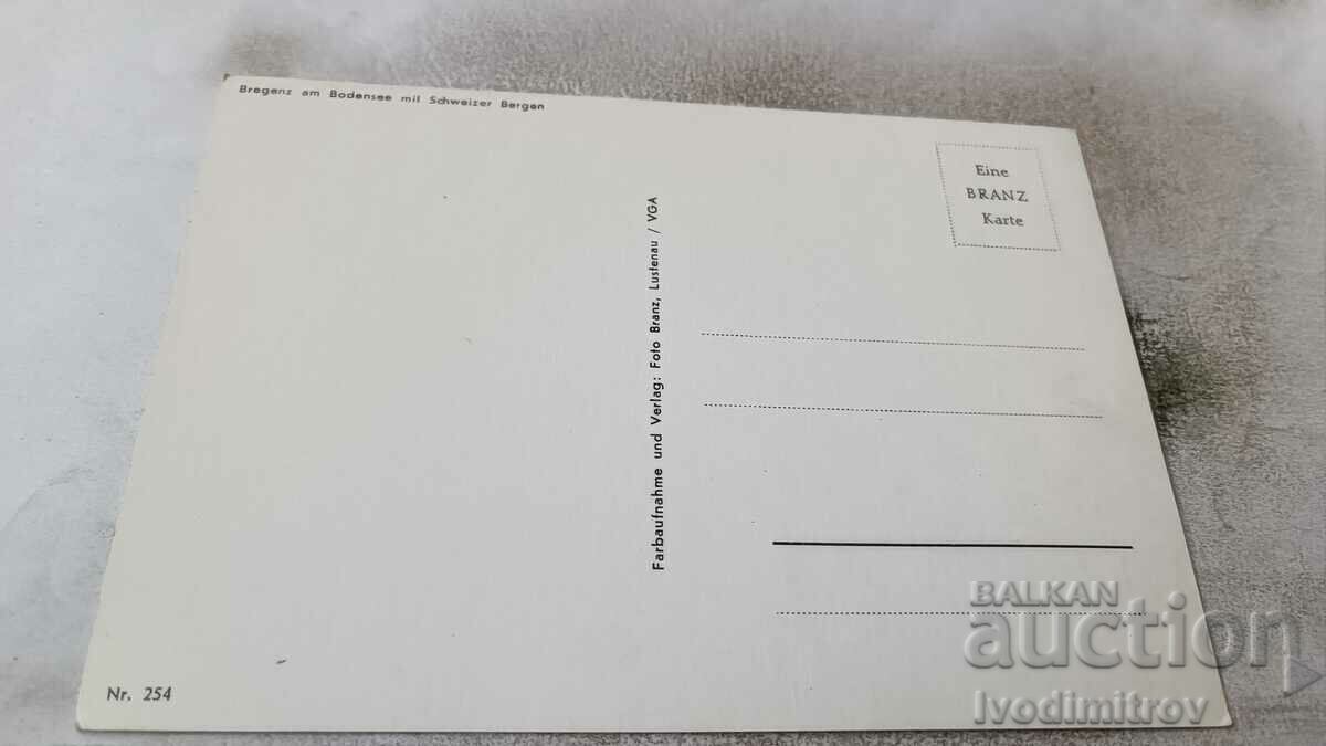 Postcard Bregenz am Bodense mit Schweizer with price 0.75 BGN | € 0.38 Postcard Bregenz am Bodense mit Schweizer with price 0.75 BGN | € 0.38