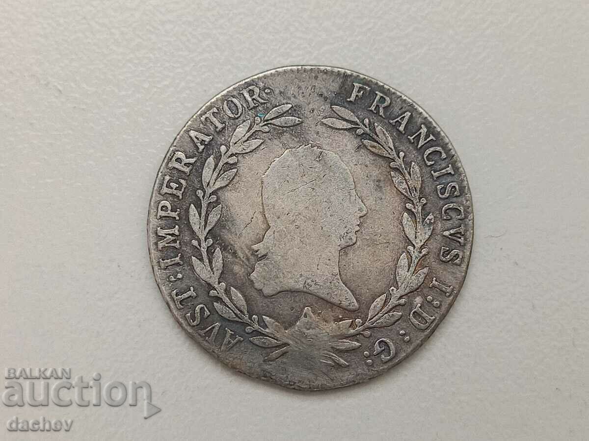 Rare Silver Coin Austria 20 Kreuzer Austria-Hungary 1811 with price 37.00 BGN | € 18.92 Rare Silver Coin Austria 20 Kreuzer Austria-Hungary 1811 with price 37.00 BGN | € 18.92