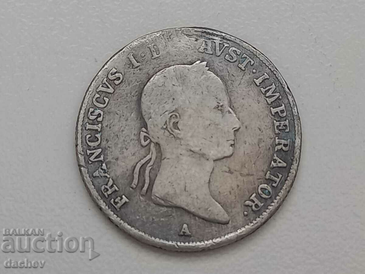 Rare Silver Coin Austria 20 Kreuzer Austria-Hungary 1832 with price 37.00 BGN | € 18.92 Rare Silver Coin Austria 20 Kreuzer Austria-Hungary 1832 with price 37.00 BGN | € 18.92