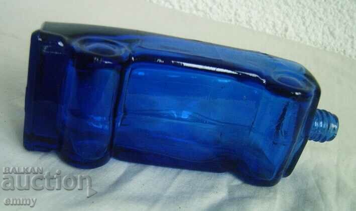 Παλιό μπουκάλι αρώματος, γυαλί - αυτοκίνητο. Το καπάκι λείπει - 6