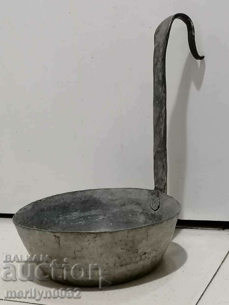 Old copper ladle, copper copper pot, pit, kishkil cap