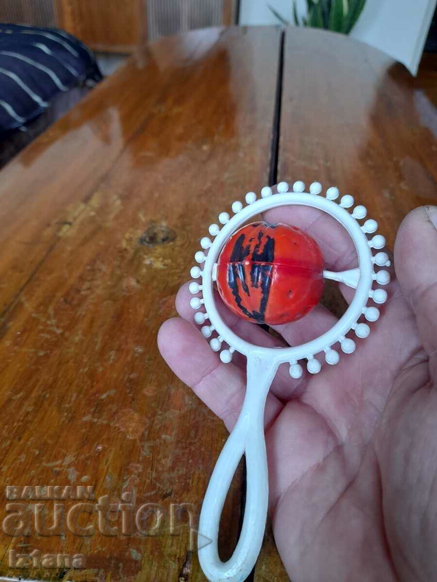 Old children's toy, pacifier, rattle - 5