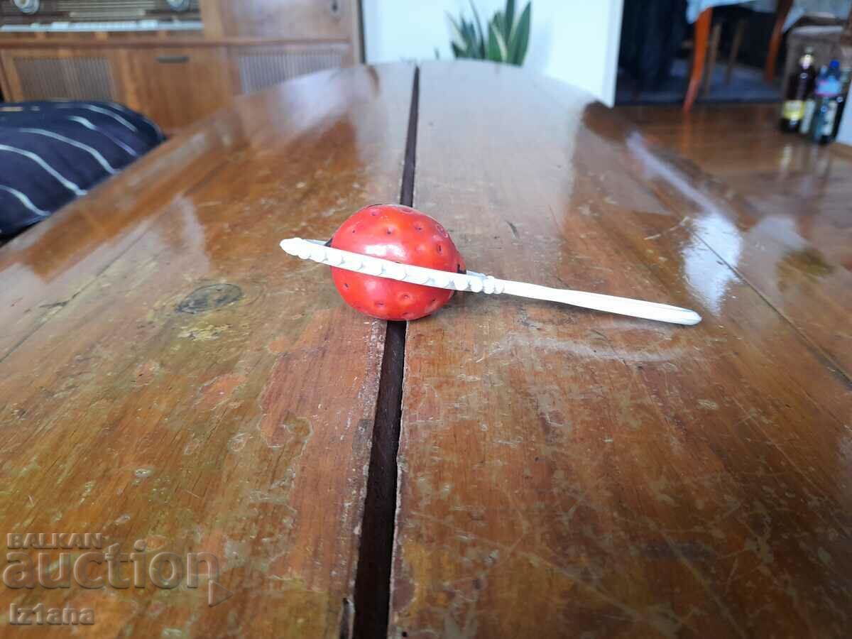 Old children's toy, pacifier, rattle