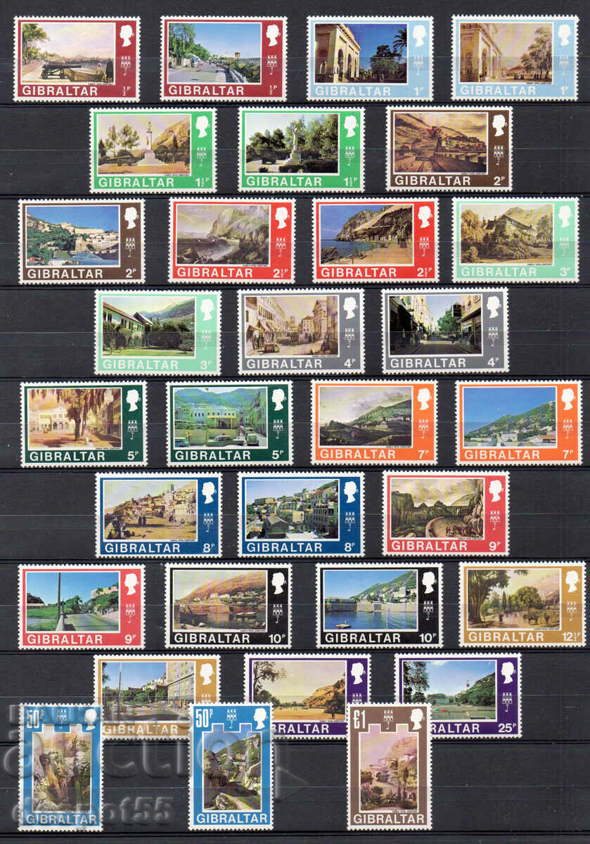 1971-75. Гибралтар. Нови ежедневни марки.